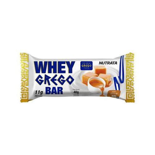 Whey Grego Bar 1 Unidade De 40G Doce De Leite Nutrata