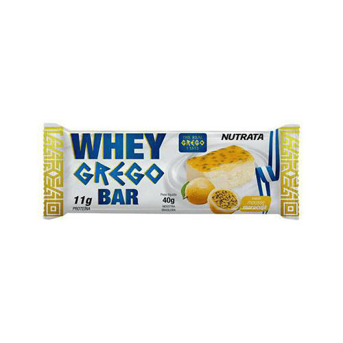 Whey Grego Bar Caixa 12 Unidades Nutrata Whey Grego Bar Caixa 12 Unidades Mousse Maracujá Nutrata