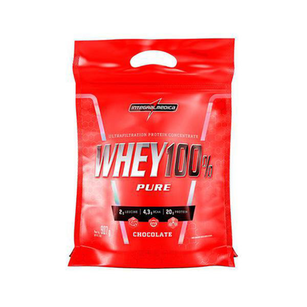 Whey Protein 100% Pure Chocolate Integralmédica Refil 907G Integralmedica